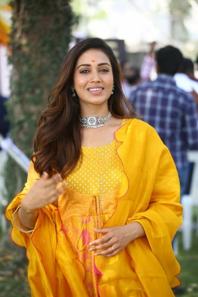 Actress Nivetha Pethuraj at Das Ka Dhamka Movie Opening Photos 01