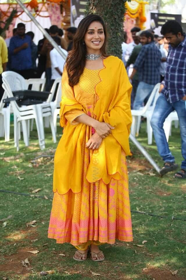 Actress Nivetha Pethuraj at Das Ka Dhamka Movie Opening Photos 10