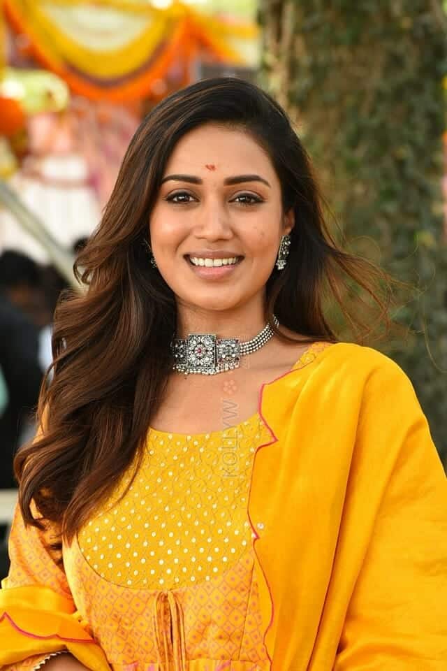 Actress Nivetha Pethuraj at Das Ka Dhamka Movie Opening Photos 27