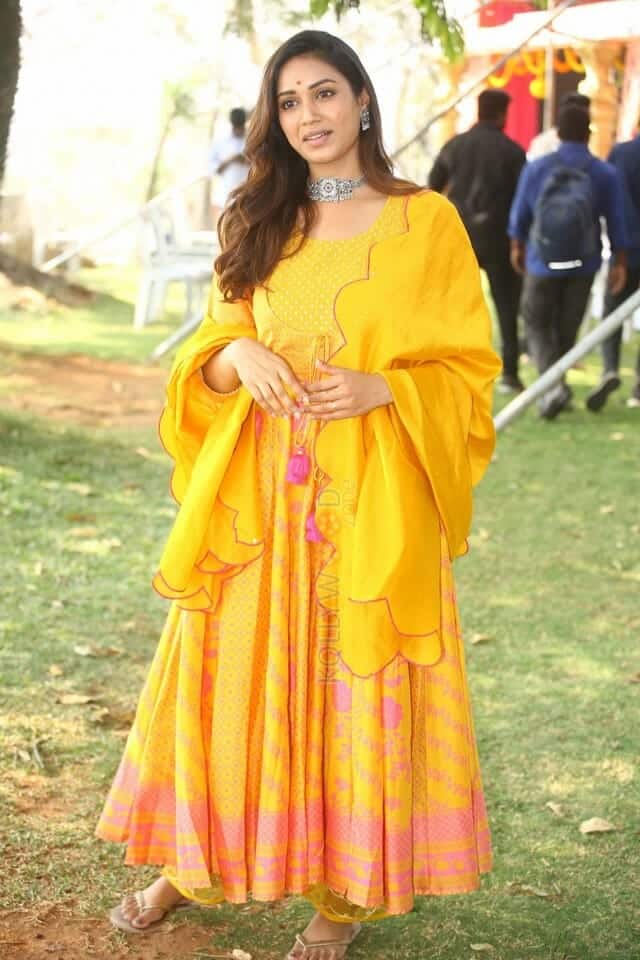 Actress Nivetha Pethuraj at Das Ka Dhamka Movie Opening Photos 35