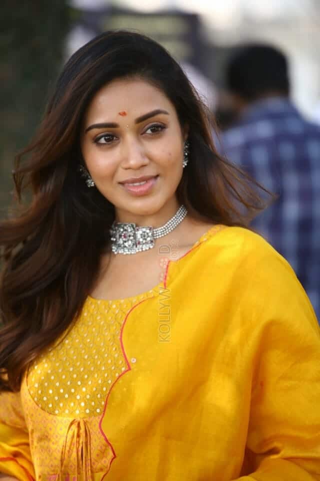 Actress Nivetha Pethuraj at Das Ka Dhamka Movie Opening Photos 42