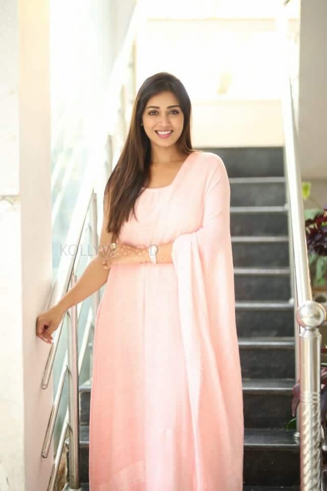 Actress Nivetha Pethuraj at Dhamki Interview Pictures 10