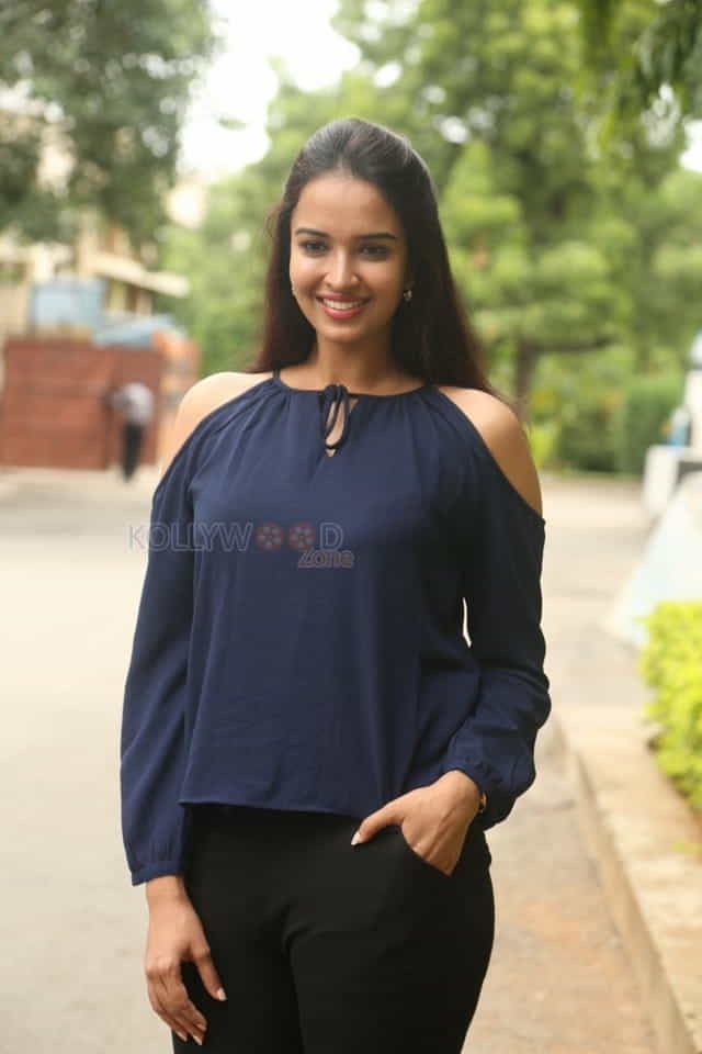 Actress Poojitha At Darshakudu Movie Press Meet Pictures