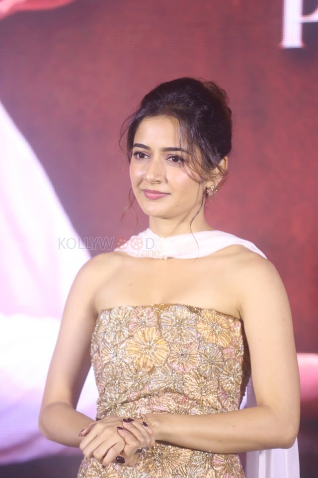 Heroine Ashika Ranganath at Gatha Vaibhavam Pre Release Event Photos 03