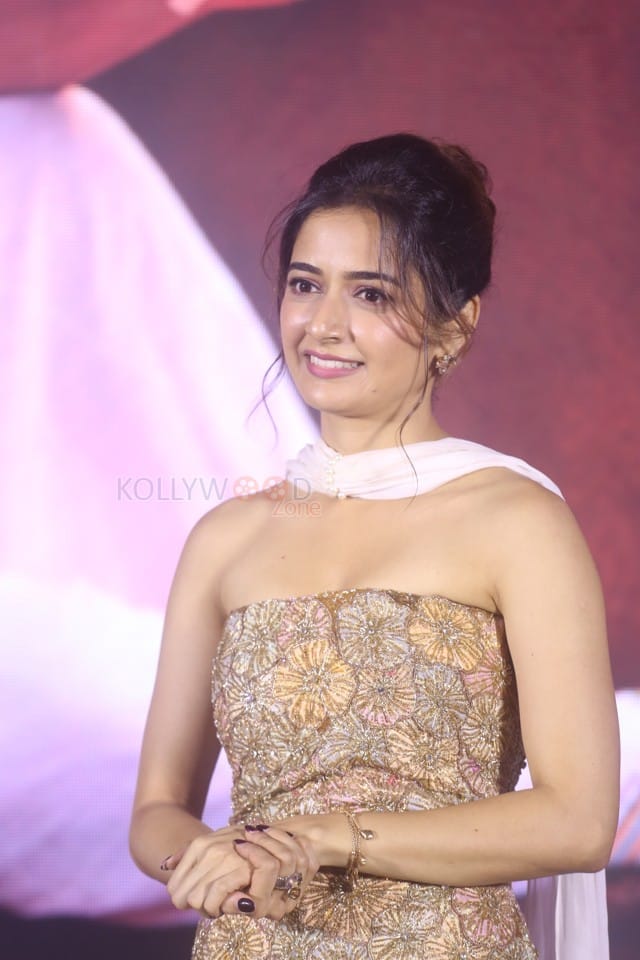 Heroine Ashika Ranganath at Gatha Vaibhavam Pre Release Event Photos 04