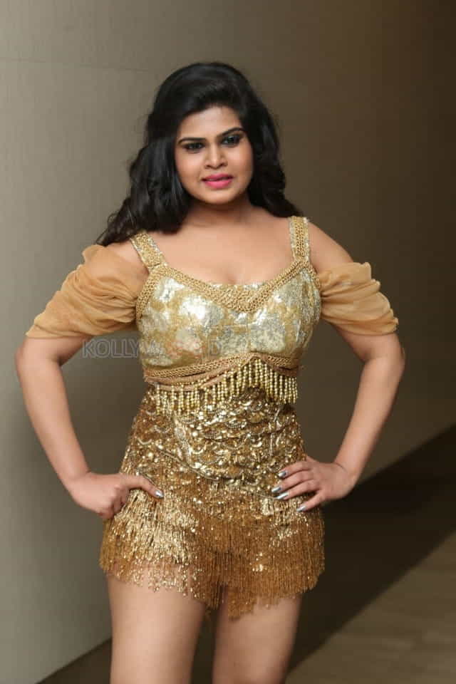 Actress Alekhya At Kgf Pre Release Event Function Photos 17
