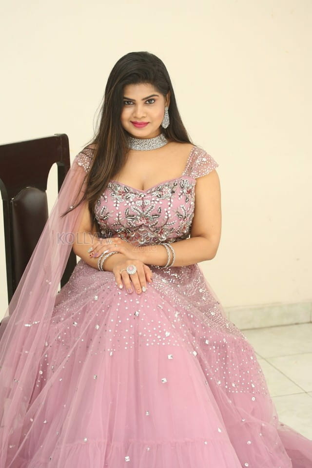 Actress Alekhya at King of Golkonda Movie Logo Launch Pictures 06