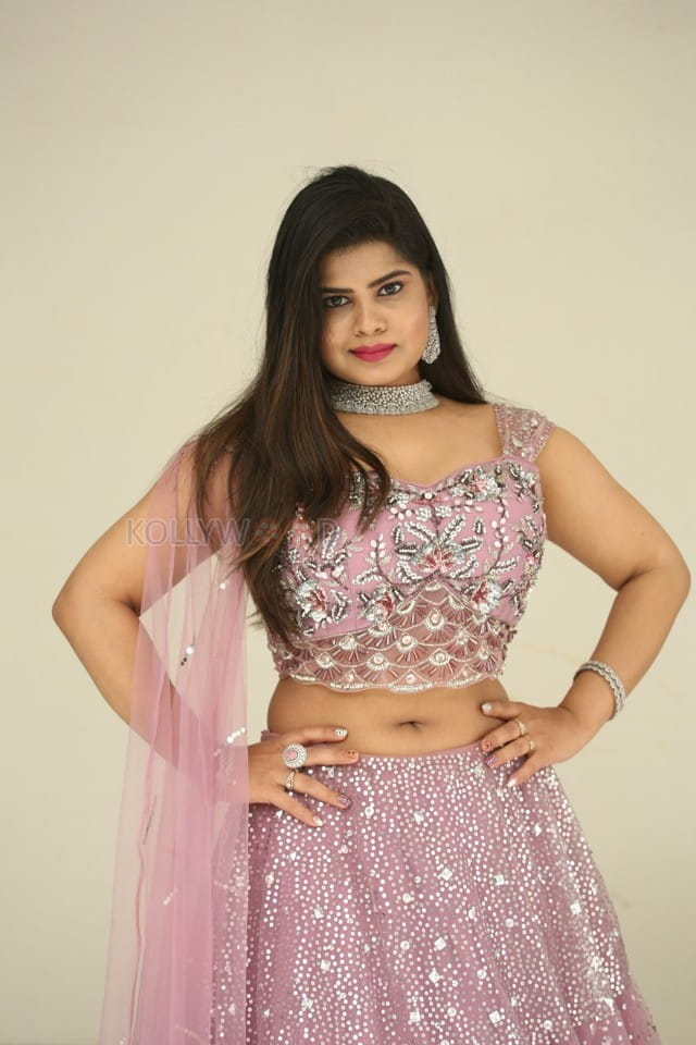 Actress Alekhya at King of Golkonda Movie Logo Launch Pictures 13