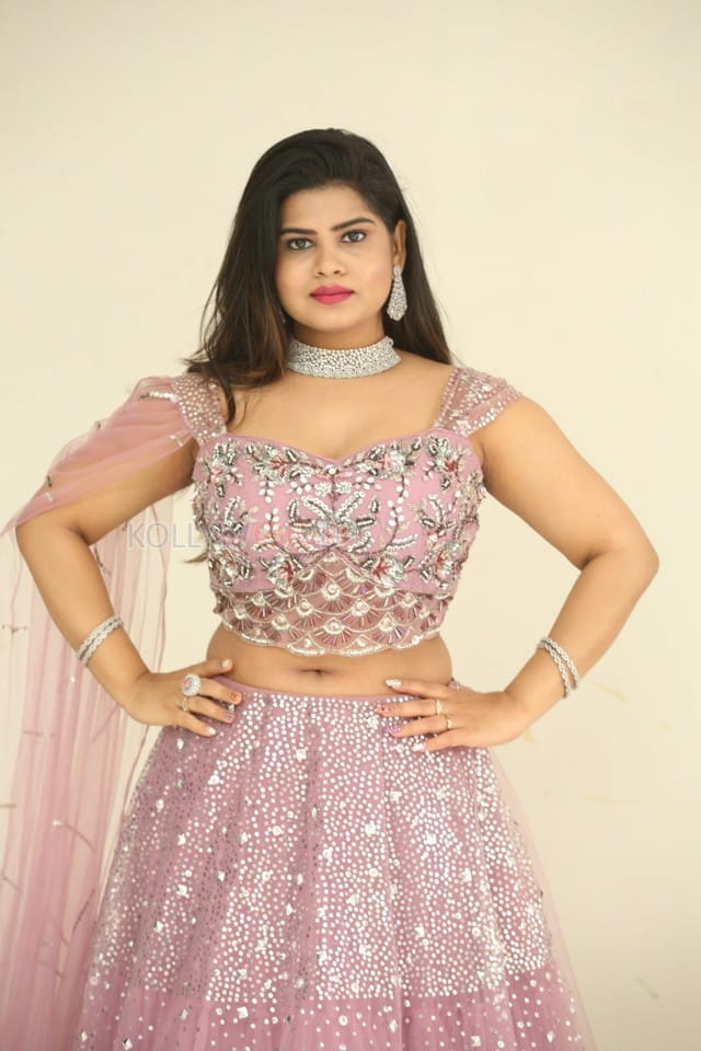 Actress Alekhya at King of Golkonda Movie Logo Launch Pictures 16