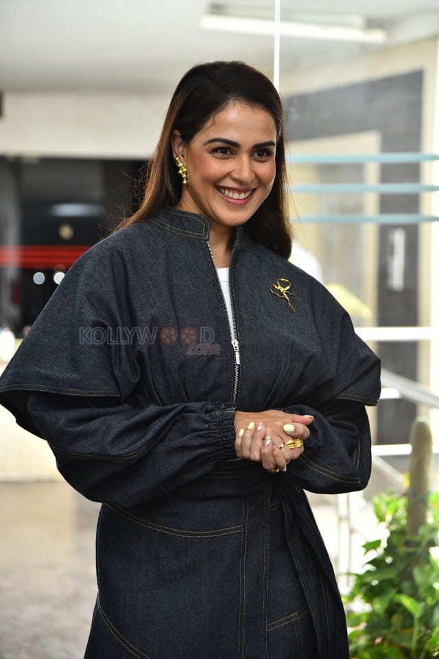 Actress Genelia at Junior Movie Interview Stills 05