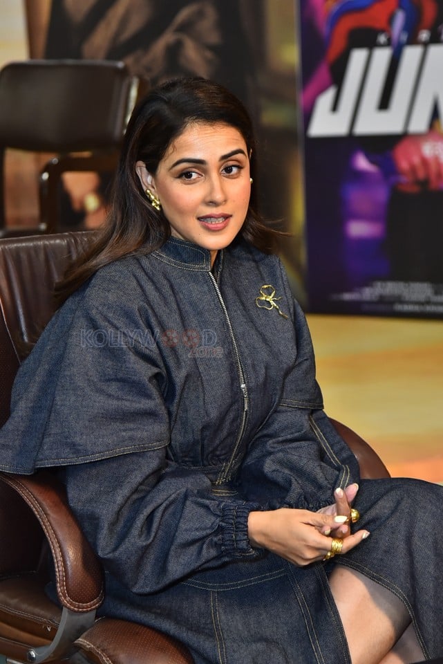 Actress Genelia at Junior Movie Interview Stills 10