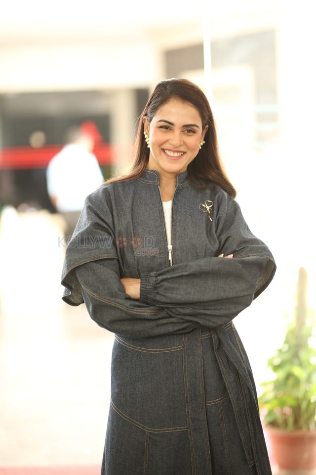 Actress Genelia at Junior Movie Interview Stills 11