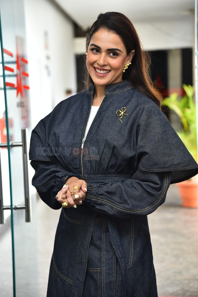 Actress Genelia at Junior Movie Interview Stills 28