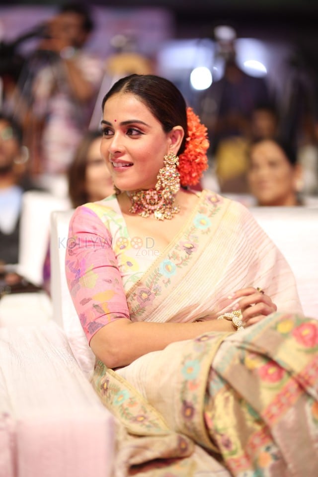 Actress Genelia at Junior Movie Pre Release Event in Hyderabad Photos 02