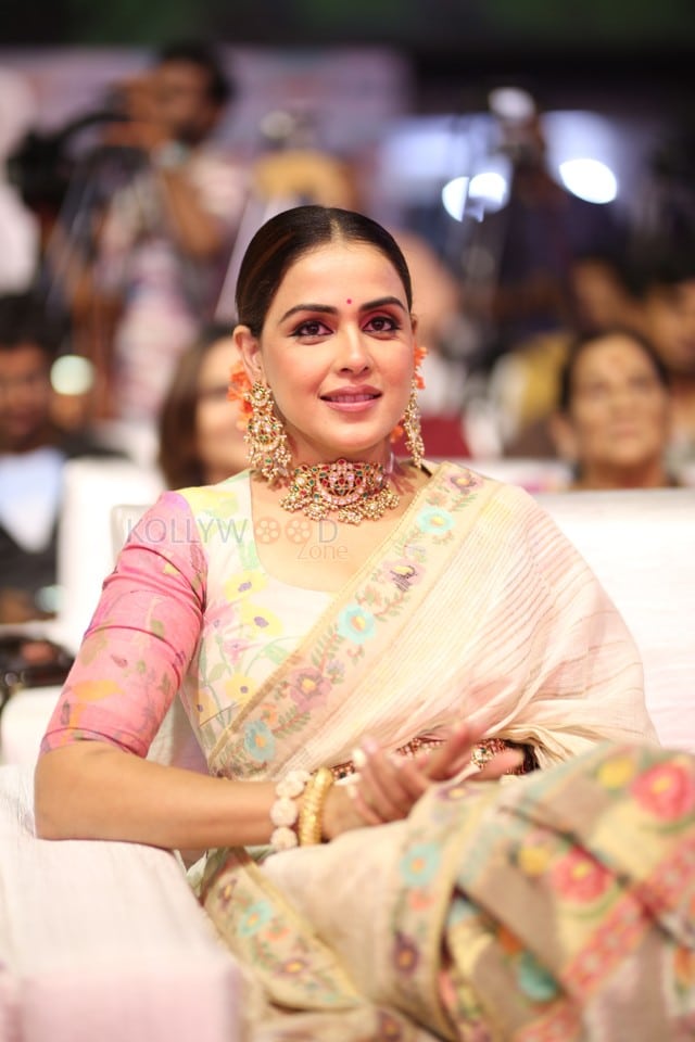 Actress Genelia at Junior Movie Pre Release Event in Hyderabad Photos 03