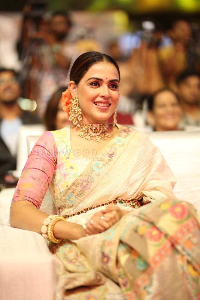 Actress Genelia at Junior Movie Pre Release Event in Hyderabad Photos 06