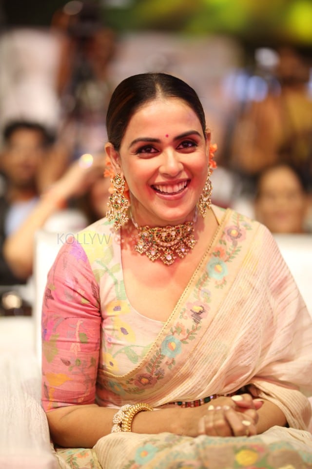 Actress Genelia at Junior Movie Pre Release Event in Hyderabad Photos 09