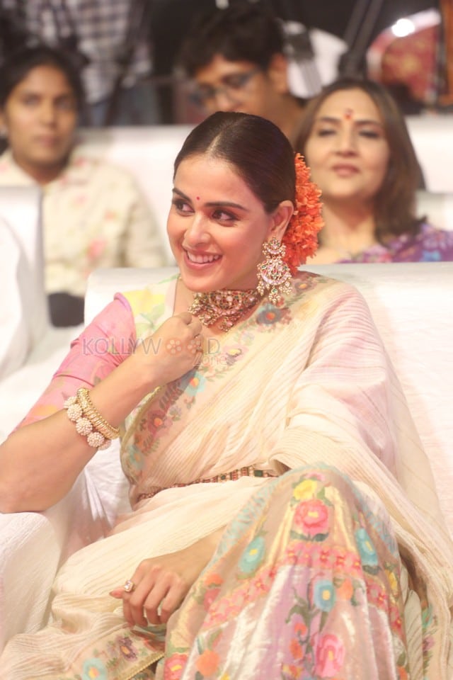 Actress Genelia at Junior Movie Pre Release Event in Hyderabad Photos 18