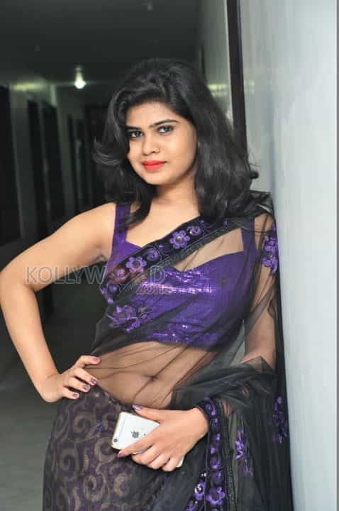 Sexy Telugu Actress Alekhya Saree Pictures 09