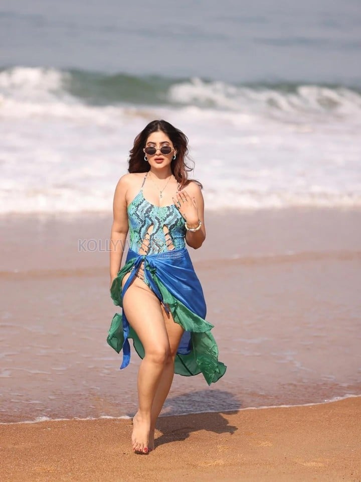 Stunning Karishma Sharma in a Beach Bikini Photos 01