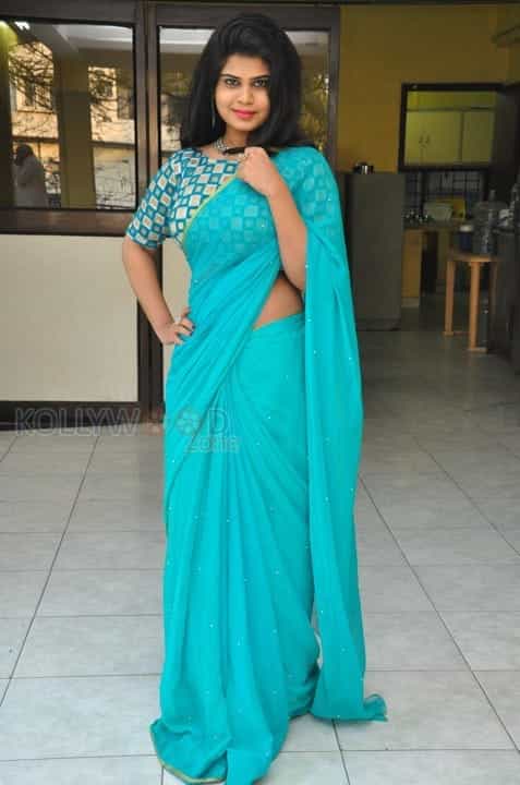 Telugu Actress Alekya Saree Photos 19