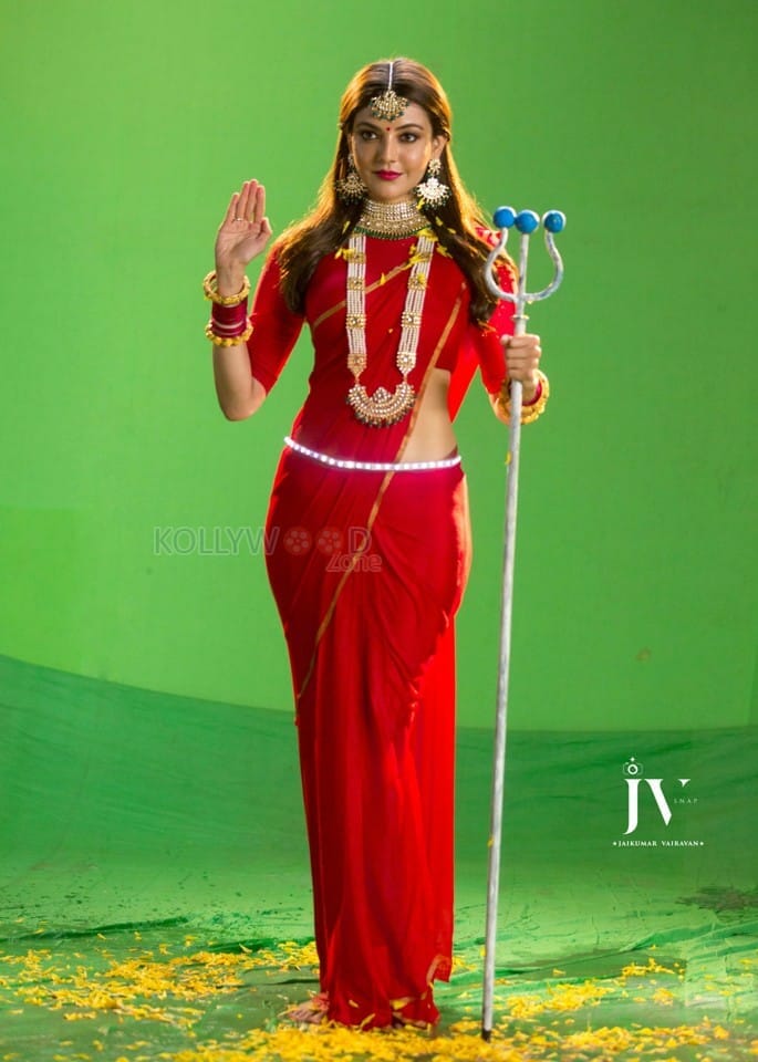 Actress Kajal Aggarwal Traditional Goddess Pictures 03