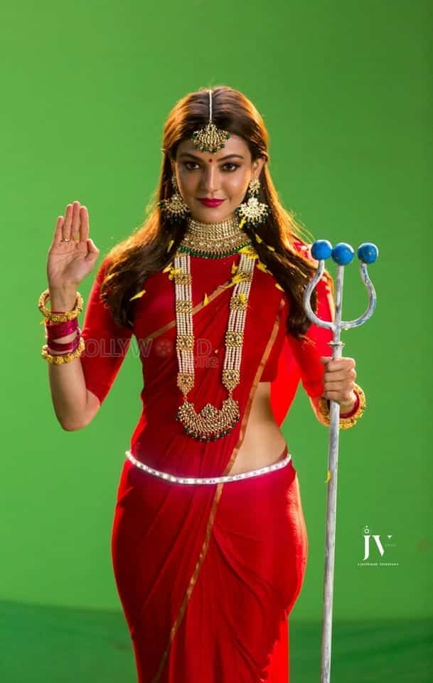 Actress Kajal Aggarwal Traditional Goddess Pictures 04
