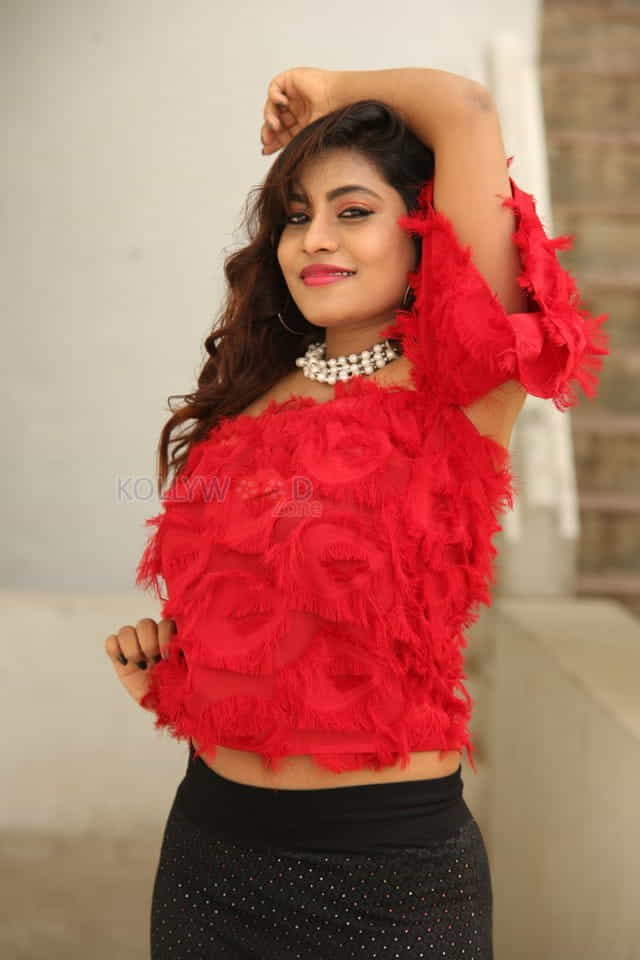 Actress Priya Augustin At Prema Easy Kadu Press Meet Photos 20