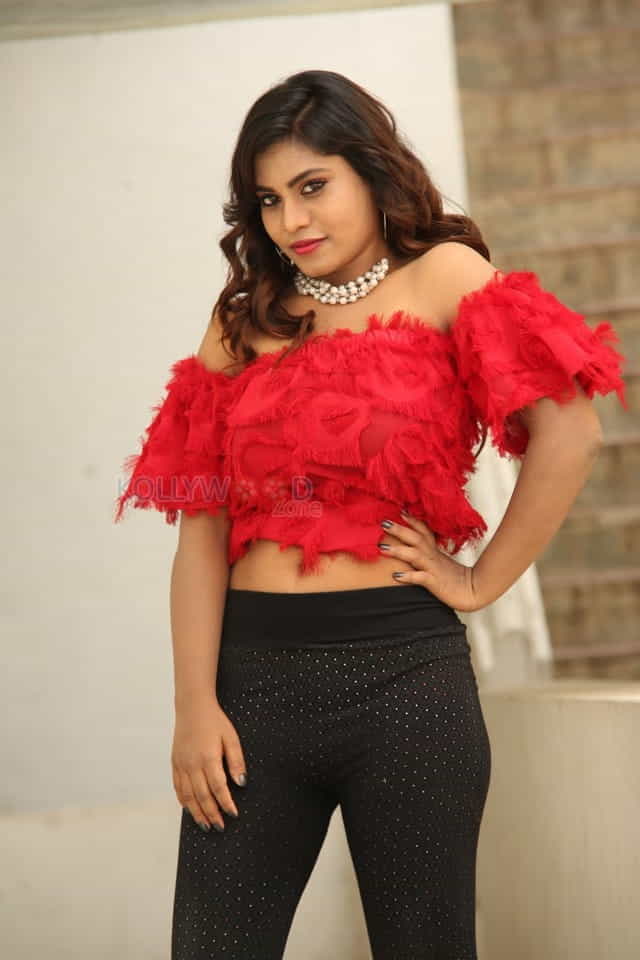 Actress Priya Augustin At Prema Easy Kadu Press Meet Photos 43