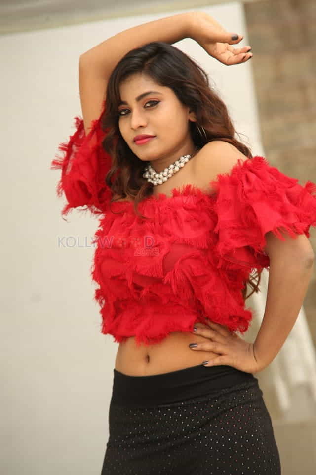 Actress Priya Augustin At Prema Easy Kadu Press Meet Photos 45