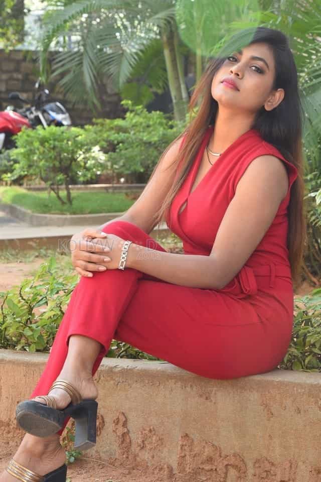 Actress Priyanka Augustin At Super Power Movie Trailer Launch Pictures 13