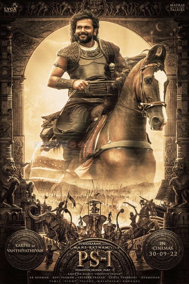 Ponniyin Selvan The Prince without a kingdom the spy the swashbuckling adventurer here comes Vanthiyathevan Poster in English