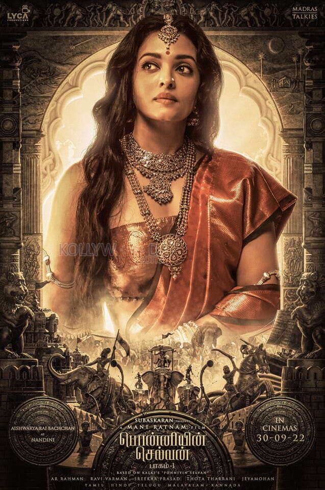 Ponniyin Selvan Vengeance has a beautiful face Meet Nandini the Queen of Pazhuvoor Poster in Tamil 01