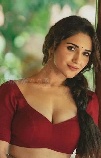 Sexy Ruhani Sharma in a Red Dress Photos 02