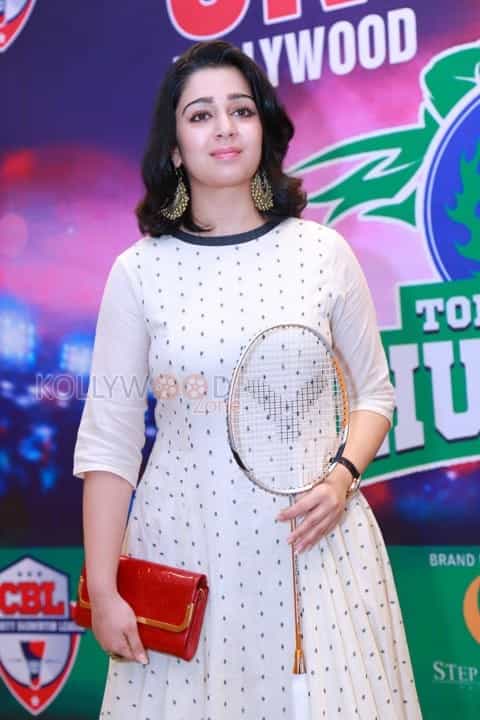 Actress Charmi At Tollywood Thunders Franchise Launch Photos 01