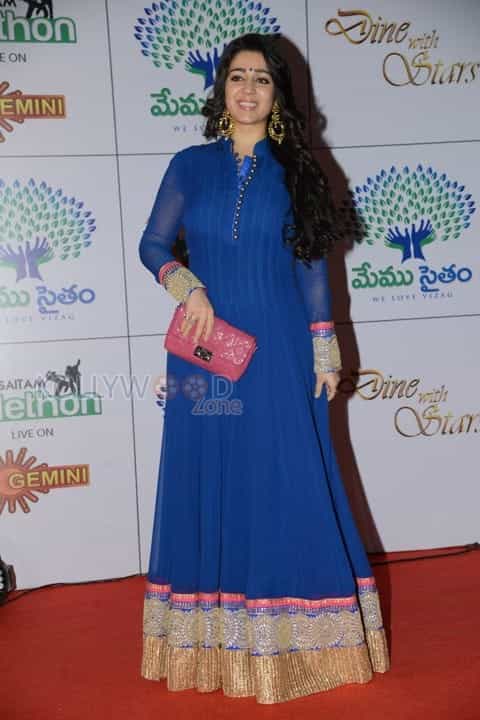 Charmi At Memu Saitham Dinner With Stars Red Carpet Photos 02