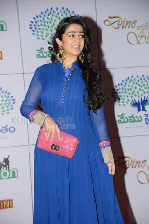 Charmi At Memu Saitham Dinner With Stars Red Carpet Photos 04