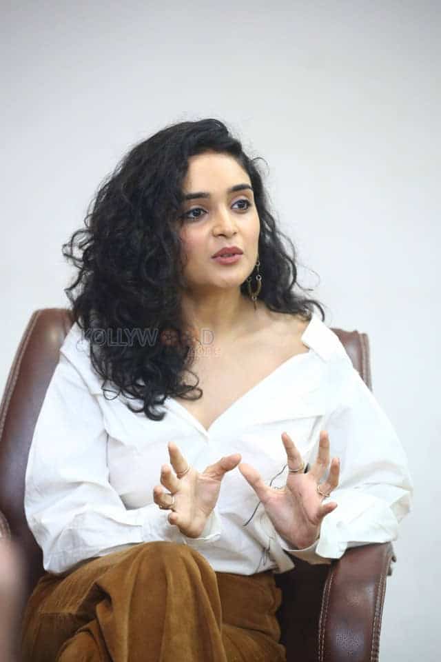 Kashish Khan at Anubhavinchu Raja Movie Interview Stills 34