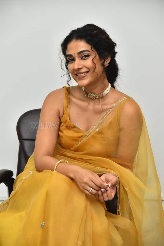 Actress Aakanksha Singh at Shashtipoorthi Movie Interview Pictures 05