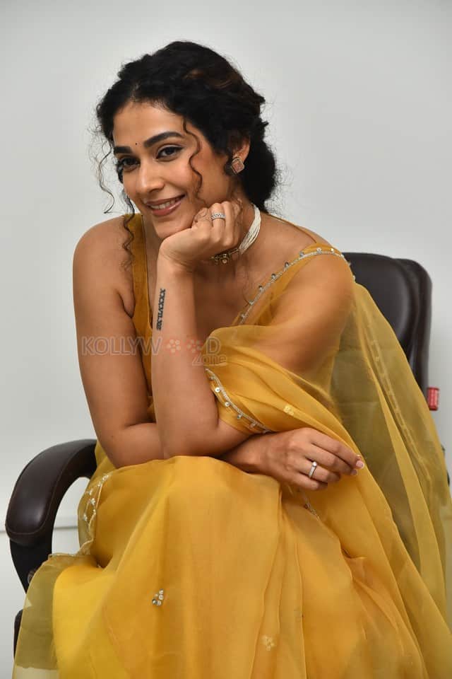Actress Aakanksha Singh at Shashtipoorthi Movie Interview Pictures 06