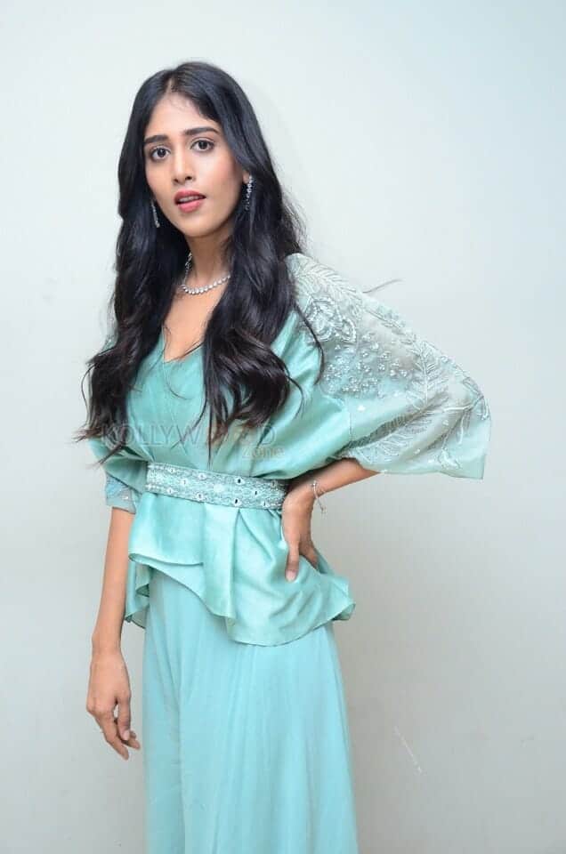 Actress Chandini Chowdary at Sammathame Movie Trailer Launch Pictures 17