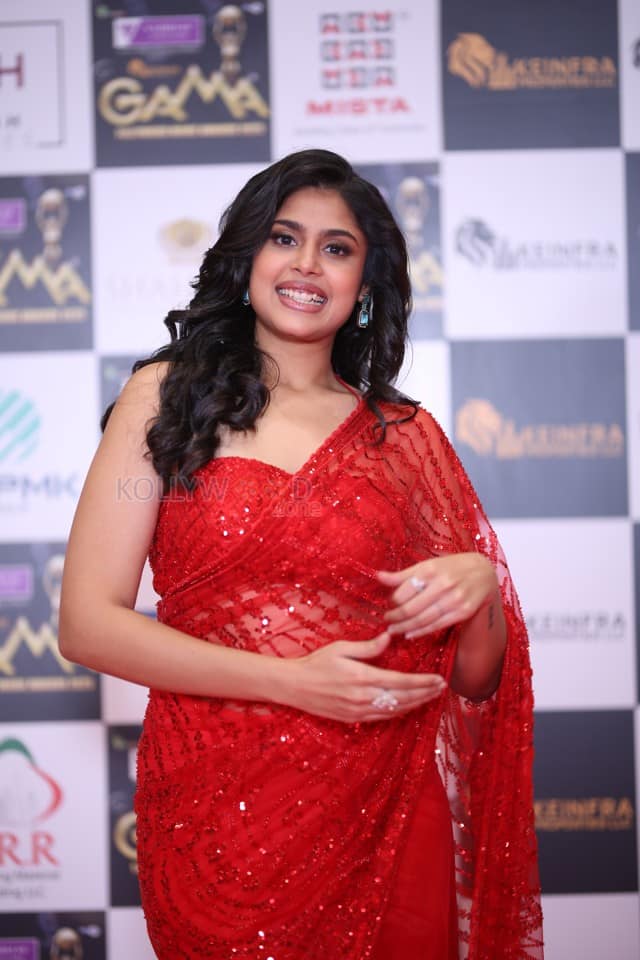Actress Faria Abdullah at the GAMA Movie Awards 2025 Stills 02