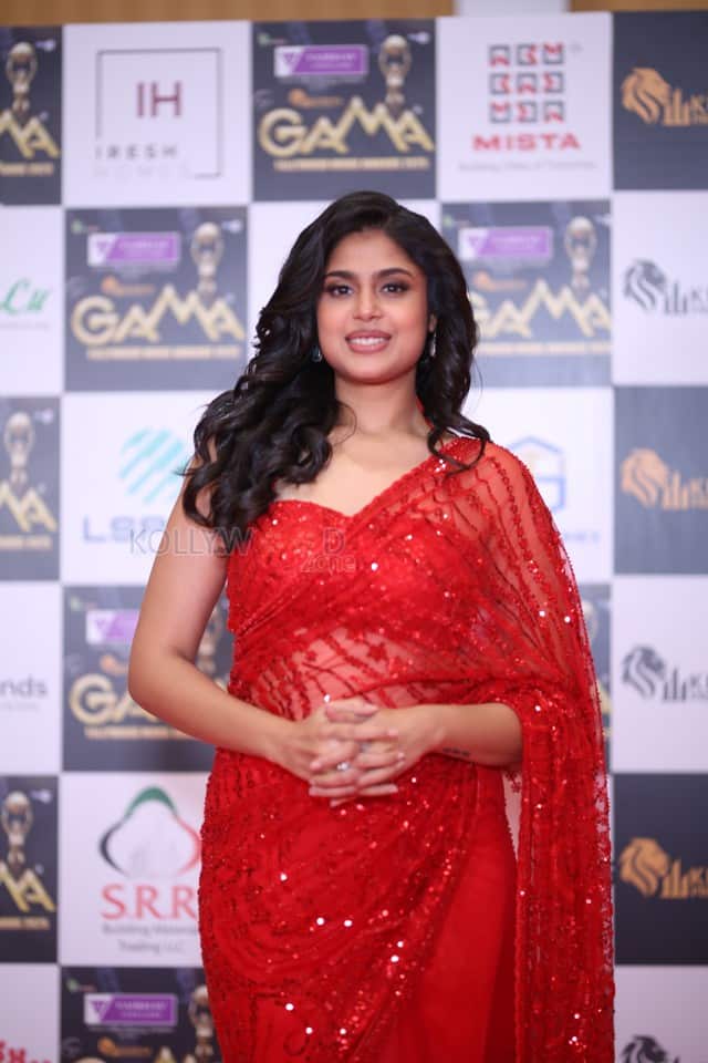 Actress Faria Abdullah at the GAMA Movie Awards 2025 Stills 10