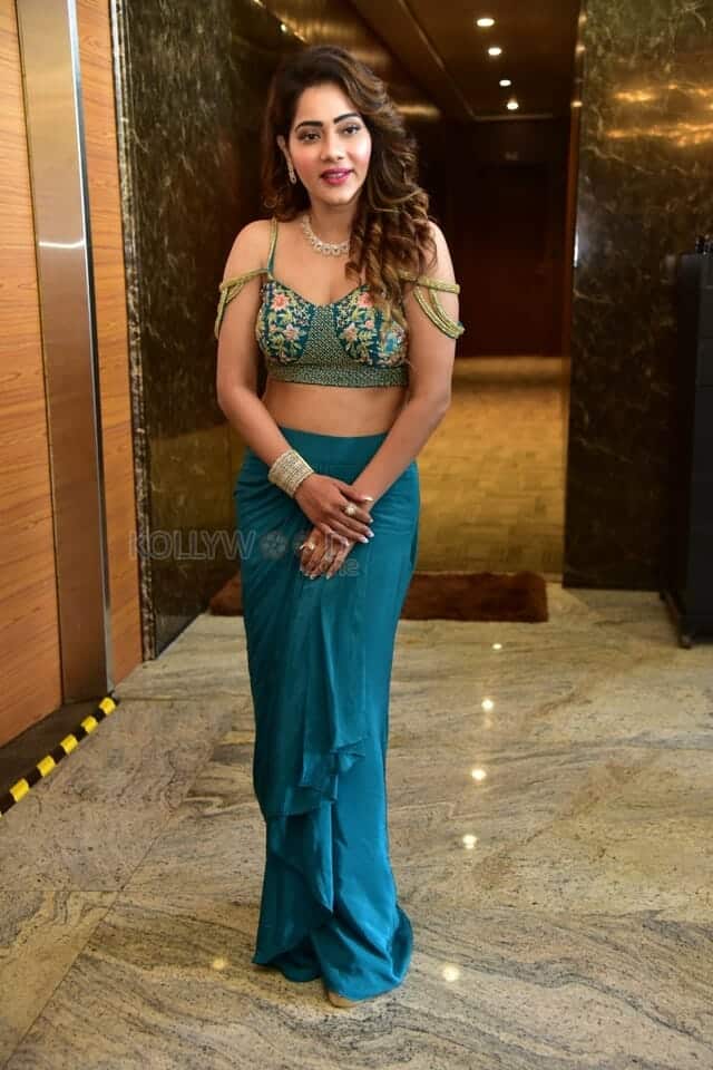 Actress Mitraaw Sharma at Mega Movie Teaser Launch Photos 24