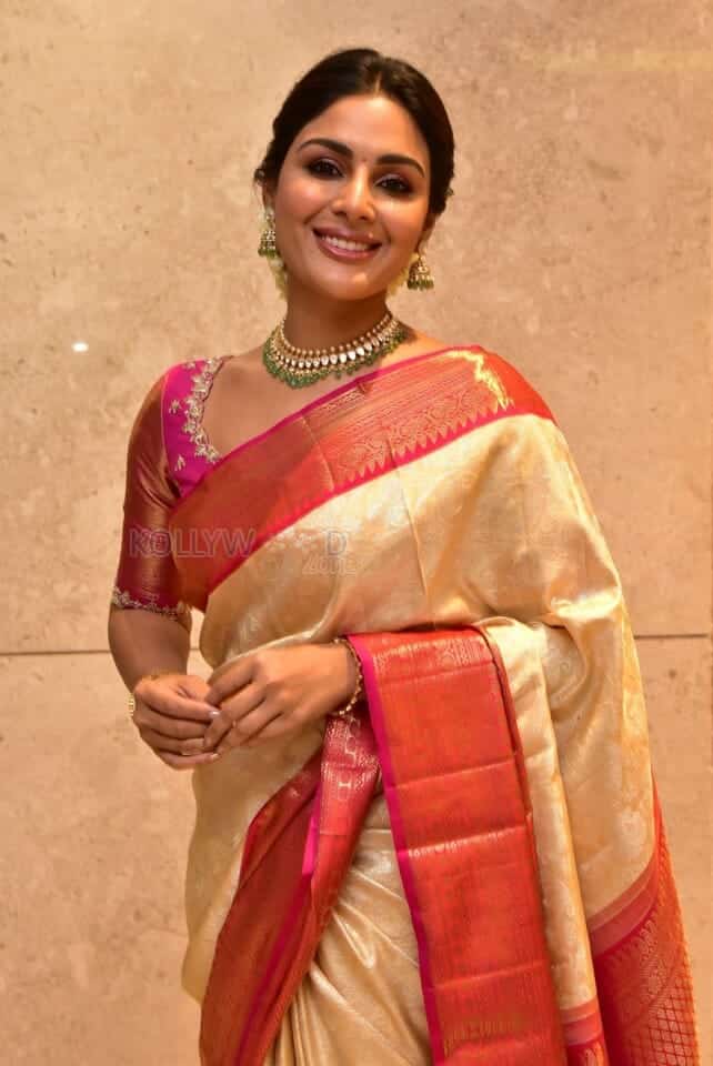 Actress Samyuktha Menon at Vaathi Sir Movie Blockbuster Success Meet Photos 05