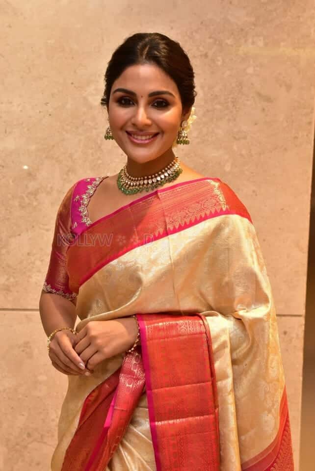 Actress Samyuktha Menon at Vaathi Sir Movie Blockbuster Success Meet Photos 06
