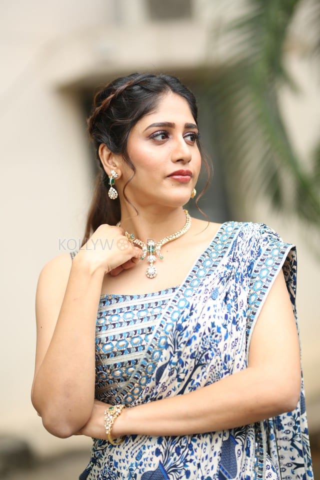Heroine Chandini Chowdary at Santhana Prapthirasthu Trailer Launch Photos 32