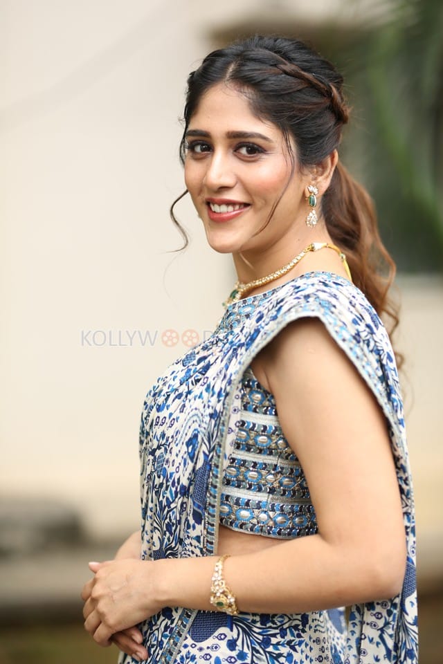 Heroine Chandini Chowdary at Santhana Prapthirasthu Trailer Launch Photos 35
