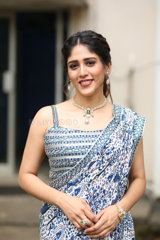 Heroine Chandini Chowdary at Santhana Prapthirasthu Trailer Launch Photos 38