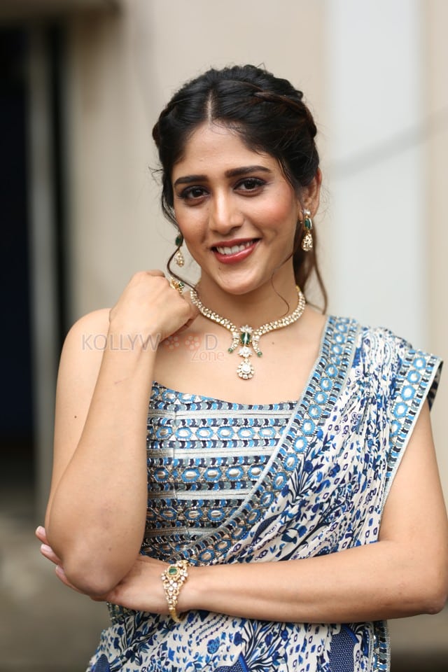 Heroine Chandini Chowdary at Santhana Prapthirasthu Trailer Launch Photos 40